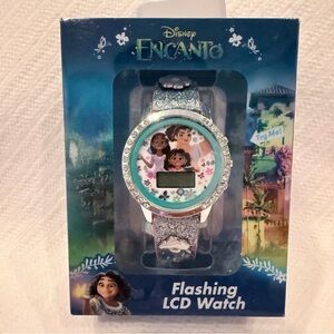 NWB Disney Encanto flashing LCD watch with sparkly band